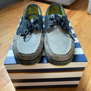 Sperry black/gray boat shoe
